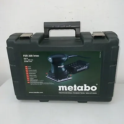 £44.95 • Buy Metabo 600066590 Corded FSR 200 1/4Inch 240V Orbital Palm Sander & Case