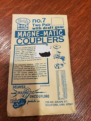 Kadee Couplers Ho Scale No. 7 Two Pair Per Package • $2