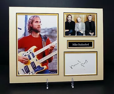 £59.99 • Buy Mike RUTHERFORD Signed Mounted Photo Display AFTAL RD COA Genesis Guitarist