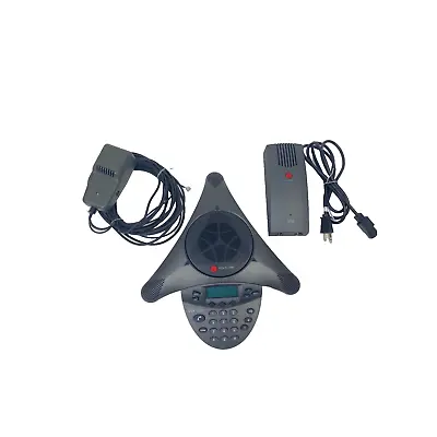 Polycom SoundStation VTX1000 Conference Phone W/ Universal Power Module TESTED • $34.88