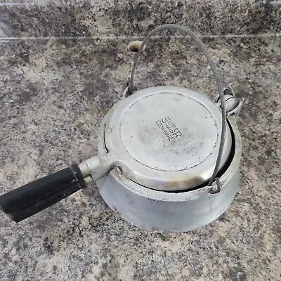 Vintage Super Maid Cookware Cast Aluminum Waffle Iron Maker Stovetop • $39.99