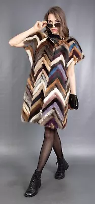 12245 Gorgeous Real Mink Coat Luxury Fur Jacket Vest Beautiful Look Size M • $1