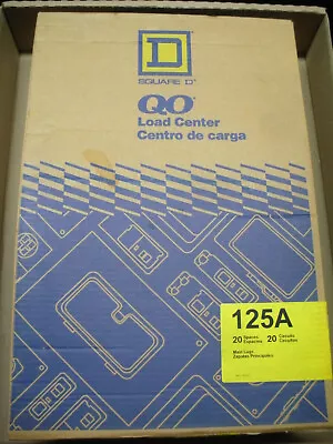 Square D QO320L125 125A 3P Main Lug Panel W/cover NIB 20 Space 240v QOC24US • $350