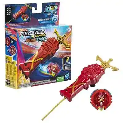 Hasbro Beyblade Burst QuadStrike Xcalius Power Speed Launcher Set I1 • $15.16