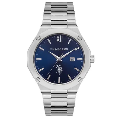 U.S. Polo Assn. USPA1056-01 Stainless Steel Blue Men's Wristwatch • $259