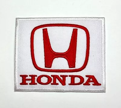 Embroidered Patch - Honda - NEW - Iron-on/Sew-on - Red/White  • $6