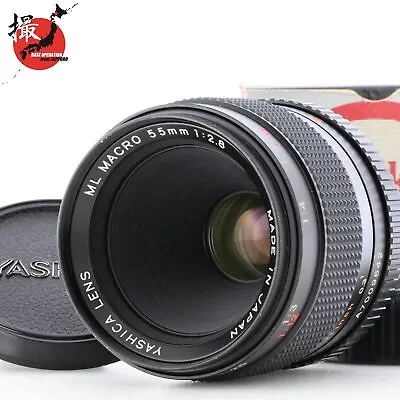 Yashica ML Macro 55mm F2.8 Contax Mount Lens MINT JAPAN W/ Cross Filter For RTS • £120.46