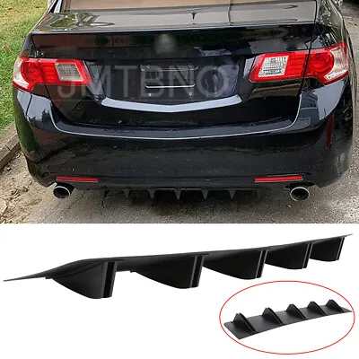 For Acura TSX Rear Diffuser Shark Fins Bumper Splitter Chin Spoiler Lip Black • $39.59