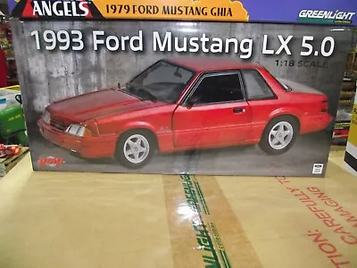 GMP 1/18 1993 Ford Mustang LX 5.0L Red Coupe NIB • $134.99