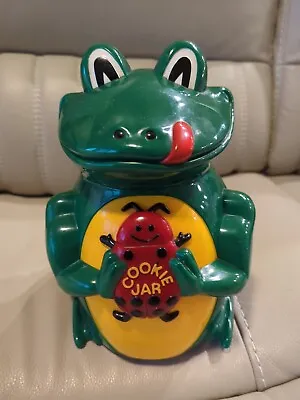 Original SINGING FROG Cookie Jar Fun-Damental   Jeremiah Was A Bullfrog  • $29.99