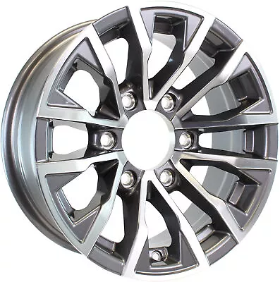 Aluminum Trailer Wheel 15X6 15 X 6 6 Lug 5.5 Center Edge Gun Metal Rim • $115.97