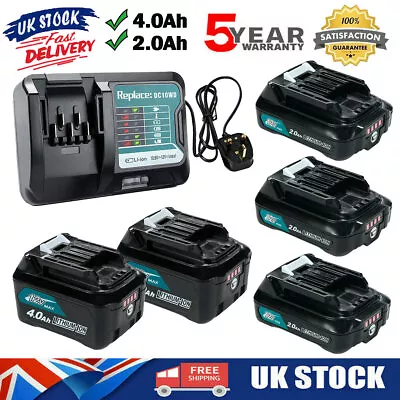 Makita 4.0Ah 2.0Ah Battery 12V Max BL1041 BL1021 BL1020 BL1015 10.8V CXT Charger • £108.90