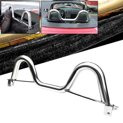 4-Point Stainless Steel Dual Twin Hoop Roll Bar For Mazda 89-05 Miata MX5 NA NB • $93.27