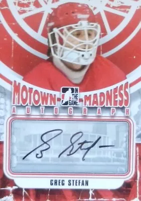 12-13 Itg Game Motown Madness Base Greg Stefan Detroit Red Wings Autograph Auto • $14.52