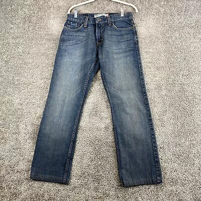 Levi's 514 Slim Straight Leg Jeans Men's W30 L30 Blue Faded Dark Stone Cotton • $11.37