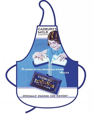 NEW Kitchen Apron Cadburys Milk Chocolate Cadbury Retro Nostalgic Cooking • $27.95