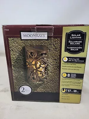 Moonrays 2 Pack 91834 Flickering Led Wall Sconce With Candle Dragonflies • $34.97