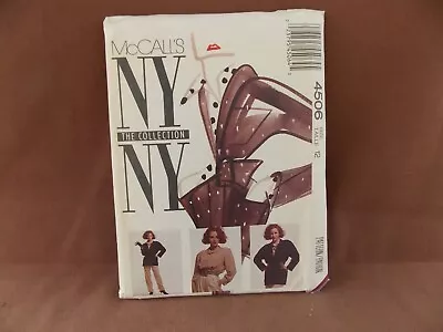 McCalls NY Collection Misses Lined Jacket Shirt & Pants Size 12 Uncut Pattern  • $7.99