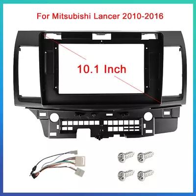 $39.99 • Buy Car Stereo For Mitsubishi Lancer 2010-2016 Fascia Dash Panel Facia Kit Trim 2DIN