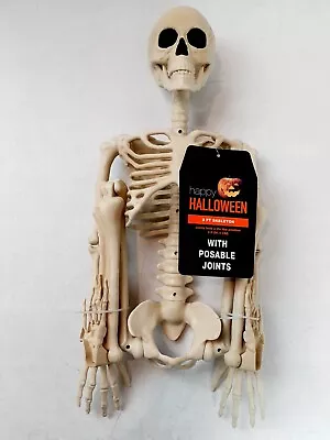 Happy Halloween 3ft 36  Party Decoration Life Size Prop Poseable Human Skeleton • $19.99