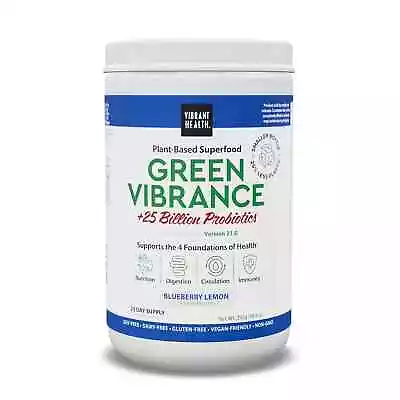 $49.99 • Buy Vibrant Health Green Vibrance Blueberry Lemon 10.3oz
