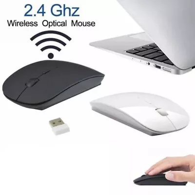 2.4GHz USB Wireless Optical Mouse Mice For Apple Mac Macbook Pro Air PC • $6.88