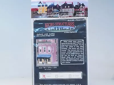 606 BRASS KIT Z-scale Micro Structures Pitman's Deli (not Built) • $99.95