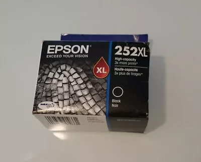 Genuine Epson 252XL High Capacity Black Ink Cartridge T252XL120 Dated 2025+ R • $29.95