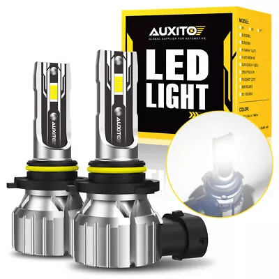 HB3 9005 LED Headlights Kit Combo Bulbs 6500K High Low Beam Super White Bright • $21.99