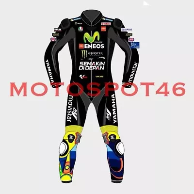 Motorcycle Leather Racing Suit One Piece Regular Size And Custom Rossi VR46 • $599