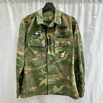 Vietnam War Original Named Officer ERDL Camo Jacket Patched Tailored MACV Ranger • $2500