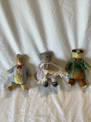 Vintage The Toy Works Bean Bag Wind In The Willow Mr. Badger 1981 Lot Of 3 • $28.99