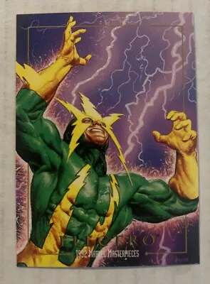 1992 MARVEL MASTERPIECES # 23 Electro ( Damaged ) • $0.99