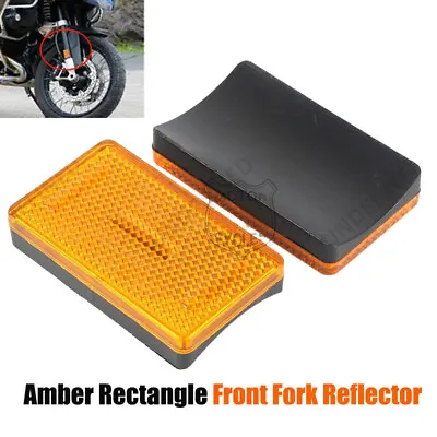 $11.79 • Buy Amber Rectangle Front Fork Reflector For BMW R1200GS F650CS F700 F800 S1000XR