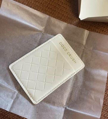 $29.76 • Buy Chanel Novelty Xmas Gifts Card Pouch Holder Gold CoCo Logo Gift White
