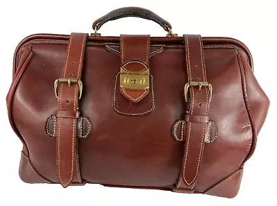 Mulholland Bros Vintage Safari Duffel Bag Satchel Chestnut Brothers Holland • $299.99