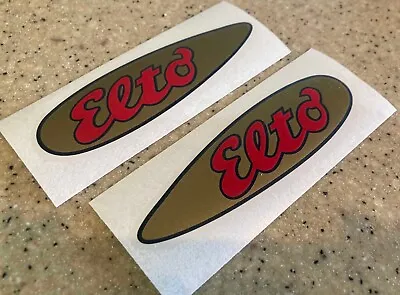 Elto Vintage Outboard Motor Decals Vinyl 5  Die-Cut Vinyl Pair + FREE Shipping! • $15