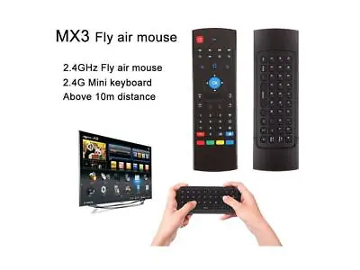 Mini 2.4GHz Wireless Remote Control Air Fly Mouse Keyboard MX3B USB NON BACKLIT • $10.99
