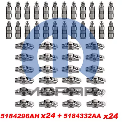 Mopar 24Pcs 5184296AH Arms + 24Pcs 5184332AA Lifter For 11-19 Dodge Ram Chrysler • $319.99