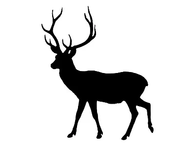 Deer Car Sticker Hunting Outdoors Elk Buck Whitetail Silhouette Vinyl Decal • $3.99
