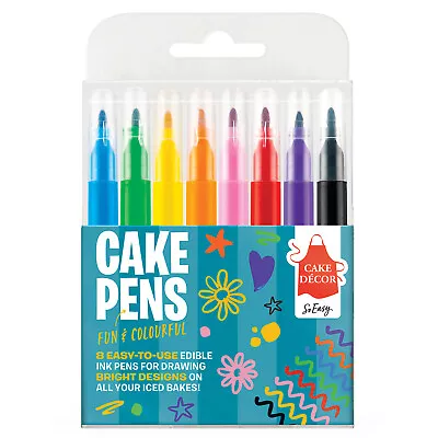 Pack Of 8 Cake Decor Cake Pens • £2.99