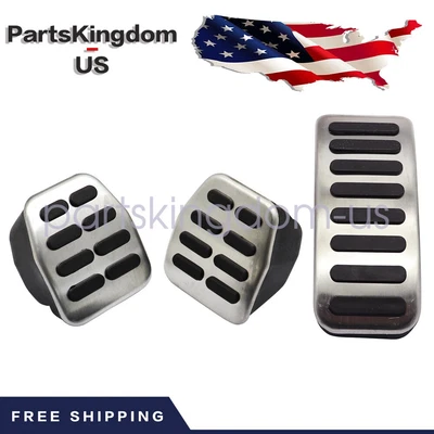 $10.59 • Buy 3Pcs Clutch Gas Brake Foot Pedal Cover Fits VW Bora Golf MK3 MK4 Vento Lupo POLO