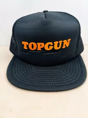 Vintage Top Gun Air Force USA Military Trucker Hat Snapback Cap New NOS • $20