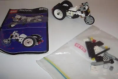 Vintage Lego Technic 8810 Cafe Racer - Complete With Instructions - No Box 1991 • $28.95