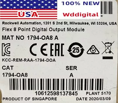 New Factory Sealedd AB 1794-OA8 Flex I/O 8pt Digital Output Model 1794OA8 • $292