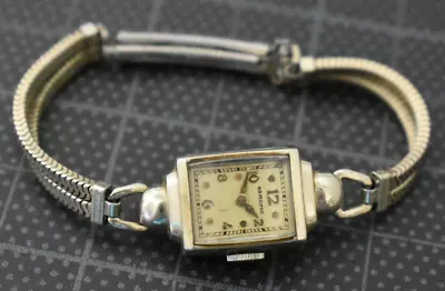 Vintage Hamilton Gold Filled Lady Mechanic Wrist Watch #s23 • $24.95