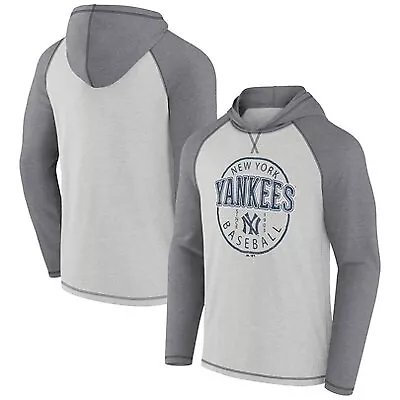 MLB New York Yankees Men's Lightweight Bi-Blend Hooded Sweatshirt - S • $13.99