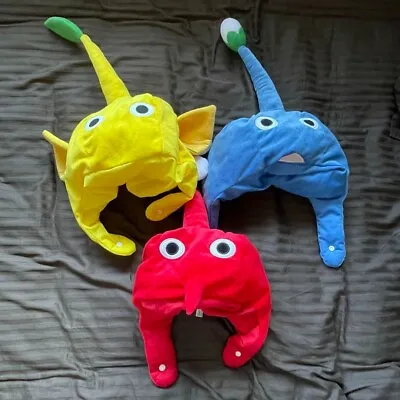 Pikmin Cosplay Cap 3 Set Yellow Blue Red Cap Japan Taito Anime • $209