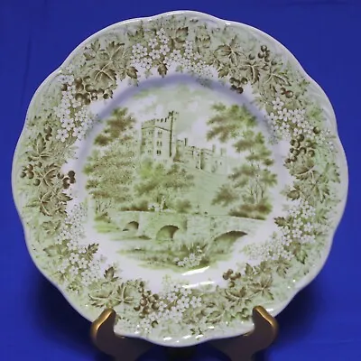 J&G Meakin ROMANTIC ENGLAND Green Dinner Plate 10  Haddon Hall • $9.95