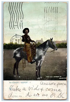 1907 An Expert Roper Middletown MD Brunswick MD Raphotype Tuck Art Postcard • $9.72